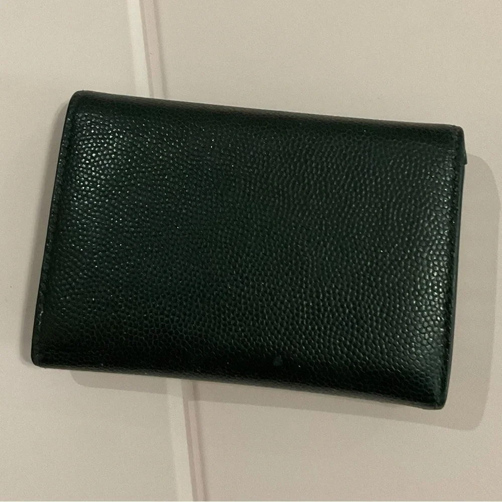 Saint Laurent Black Leather Key Case